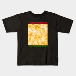 happy holidays with cheese Kids T-Shirt